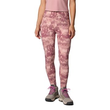 Legginsy szybkoschnące damskie Columbia Boundless Trek™ Legging - Eraser Pink Deco Camo