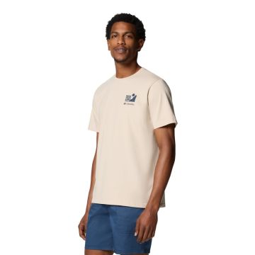 T-shirt z filtrem UV męski Columbia Explorers Canyon™ Back Ss Tee - Dark Stone, Explore Outdoors