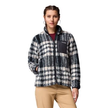 Bluza polarowa damska Columbia West Bend™ Print Full Zip II - Black Herringplaid