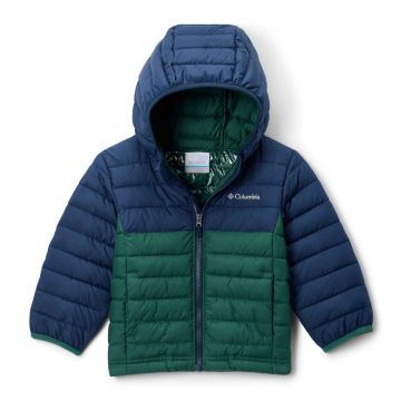 Kurtka ocieplana chłopięca Columbia Powder Lite™ II Hooded Jacket - Rain Forest