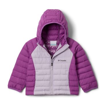 Kurtka ocieplana dziewczęca Columbia Powder Lite™ II Hooded Jacket - Lavender Pearl