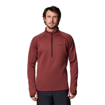Polar szybkoschnący męski Columbia Crystal Leaf™ Omni-heat™ Helix Half Zip - Spice