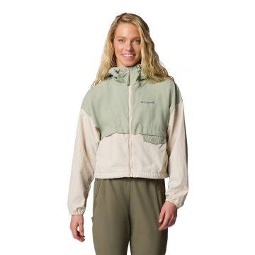 Wiatrówka damska Columbia SPIRE VALLEY™ CROPPED WINDBREAKER - Safari, Dark Stone