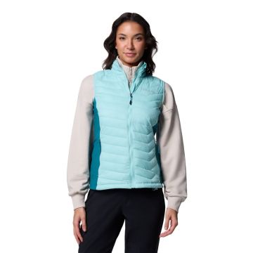 Kamizelka ocieplana damska Columbia POWDER PASS™ II HYBRID VEST - Spray, River Blue