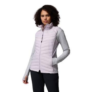 Kamizelka ocieplana damska Columbia Powder Pass™ III Hybrid Vest - Lavender Pearl