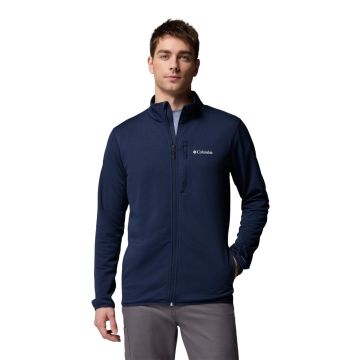 Polar męski Columbia Essential Hike™ Grid Fleece Full Zip - Collegiate Navy