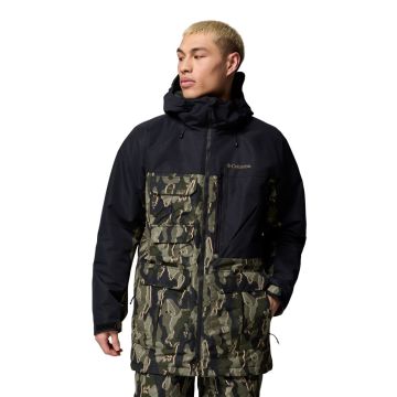 Kurtka narciarska męska Columbia Coreshot™ Printed Jacket - Greenscape Treebark Print
