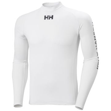 Longsleeve z filtrem UV męski Helly Hansen Waterwear Rashguard - White