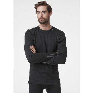 Helly Hansen LIFA MERINO MIDWEIGHT CREW - Black