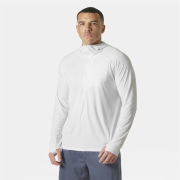 Bluza z filtrem UV męska Helly Hansen Shine Solen Half-Zip Sun Hoodie - White