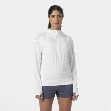 Bluza z filtrem UV damska Helly Hansen Shine Solen Half-Zip Sun Hoodie - White