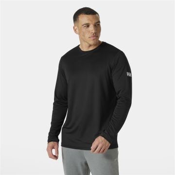 Longsleeve z filtrem UV męski Helly Hansen HH Tech Crew Long Sleeve 2.0 - Ebony
