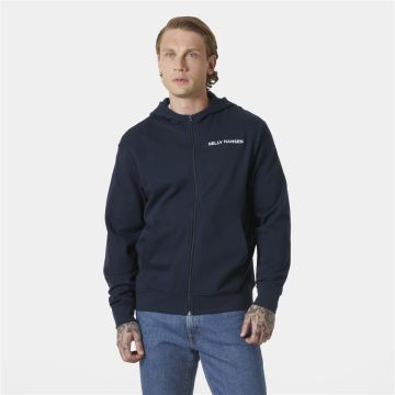 Bluza bawełniana męska Helly Hansen Core Zip Hoodie - Navy