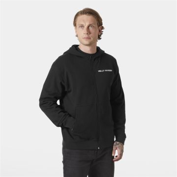 Bluza bawełniana męska Helly Hansen Core Zip Hoodie - Black