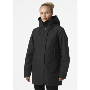 Helly Hansen VICTORIA MID LENGTH RAINCOAT - Black
