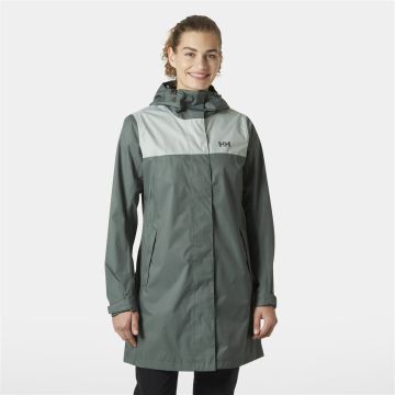 Płaszcz membranowy damski Helly Hansen Vancouver Rain Coat - Grey Cactus
