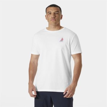 Koszulka bawełniana męska Helly Hansen Shoreline T-Shirt 3.0 - White