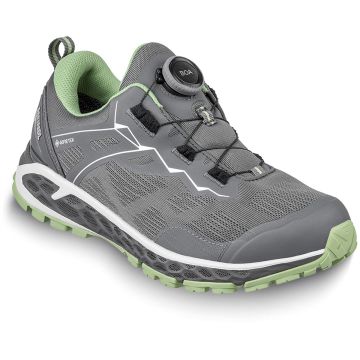 Buty trekkingowe niskie damskie Meindl Power Walker Lady 3.5 Boa - Graphite/Lime green