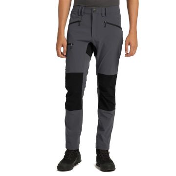 Spodnie softshellowe męskie Haglofs Mid Slim Pant - Magnetite/True black