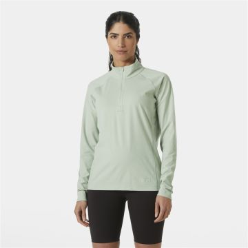 Bluza szybkoschnąca damska Helly Hansen Tyri Half-Zip - Green Misty Melange