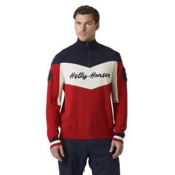 Sweter wełniany męski Helly Hansen Après Knitted Sweatert - Red