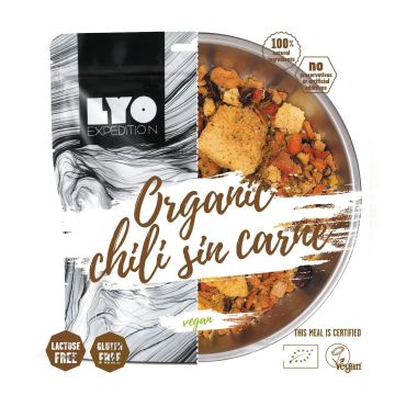LyoFood Danie wegańskie mała porcja - EKO Chili sin carne z polentą