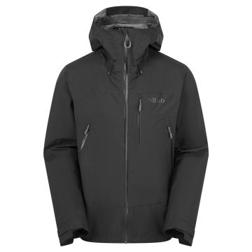 Kurtka membranowa męska Rab Downpour Mountain Waterproof Jacket - Black