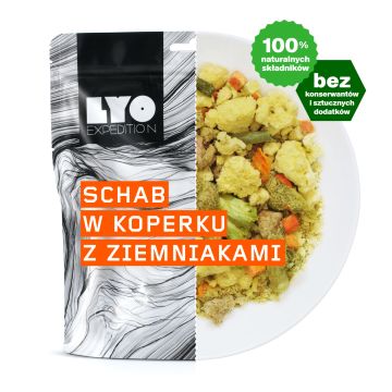 LyoFood Danie obiadowe mała porcja - Schab w sosie koperkowym