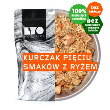 LyoFood Danie obiadowe mała porcja - Kurczak pięciu smaków z ryżem