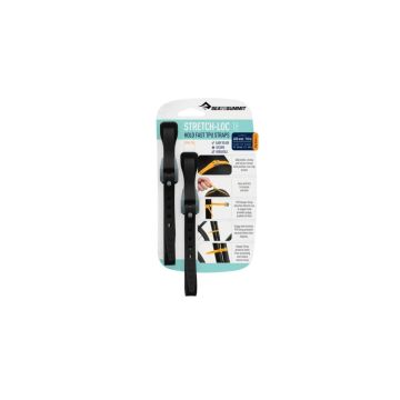 Pasy mocujące Stretch-Loc 15 - 20mm x 375mm - 2 Pack - Black