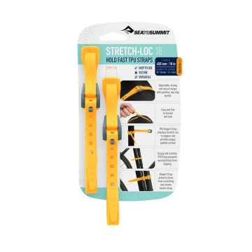 Pasy mocujące Stretch-Loc 18 - 12mm x 450mm - 2 Pack - Yellow