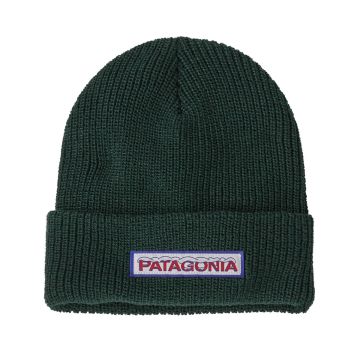 Czapka zimowa dziecięca Patagonia Kids' Logo Beanie - Conifer Green