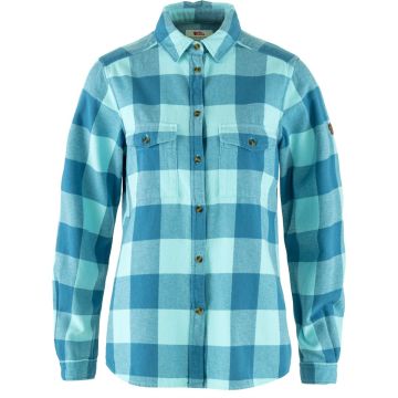 Koszula flanelowa damska Fjallraven Övik Heavy Flannel Shirt - Dawn Blue/Breeze Blue 1