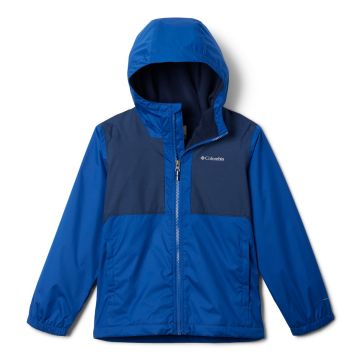 Kurtka membranowa chłopięca Columbia Rainy Trails™ II Fleece Lined Jacket - Mountain Blue 1