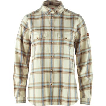 Koszula flanelowa damska Fjallraven Övik Heavy Flannel Shirt - Chalk White/Fossil 1