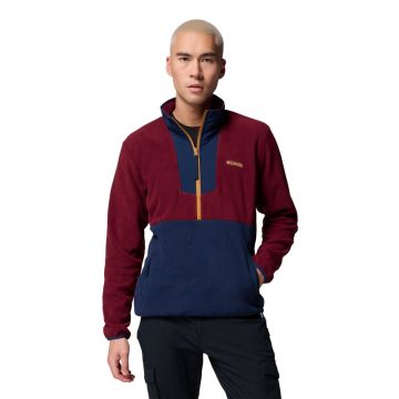 Polar męski Columbia Sequoia Grove™ Half Zip Fleece - Rich Wine, Collegiate Navy 1