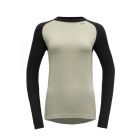 Koszulka z merynosa damska DEVOLD EXPEDITION - Fog/Caviar 1